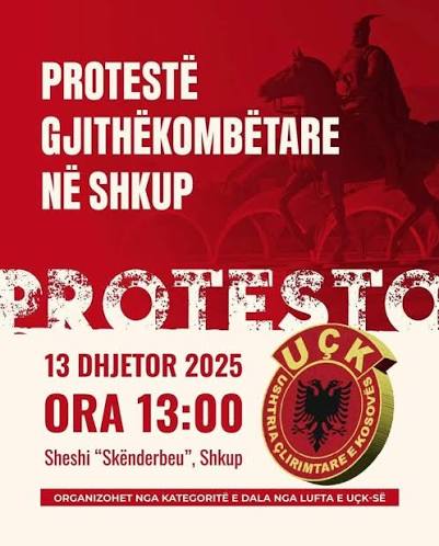 Protestë gjithëkombëtare në Shkup