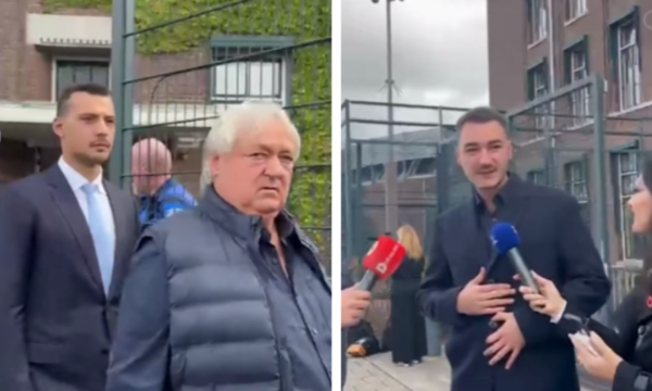 Momenti kur djali i Thaçit dhe ai i Veselit dalin nga objekti i Speciales pas vendimit ndaj ish-krerëve të UÇK’së